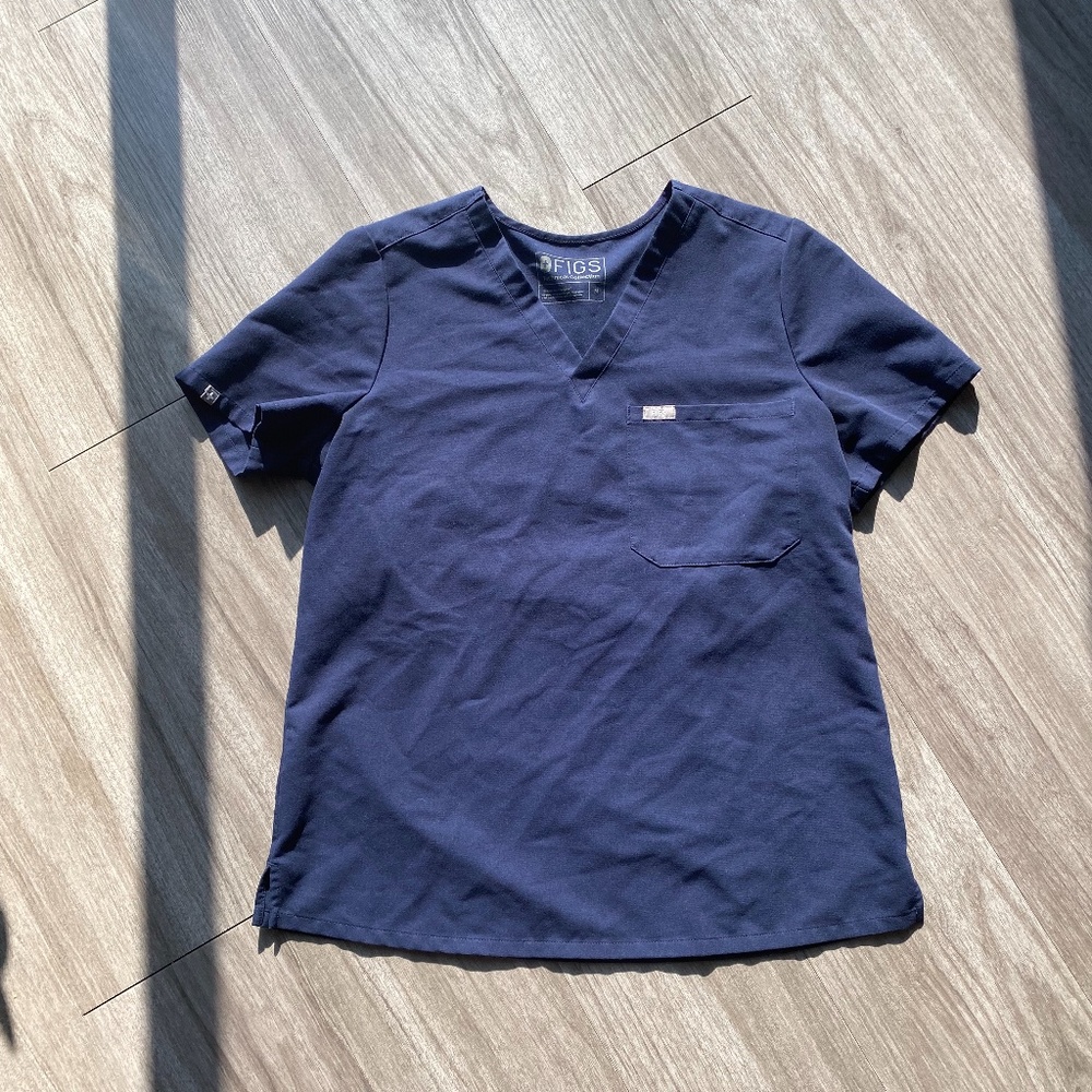 Figs Scrub Top - Catarina Navy